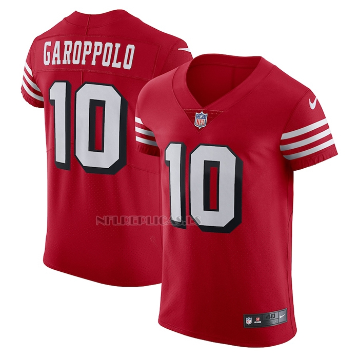Camiseta NFL Elite San Francisco 49ers Jimmy Garoppolo Alterno Vapor Rojo